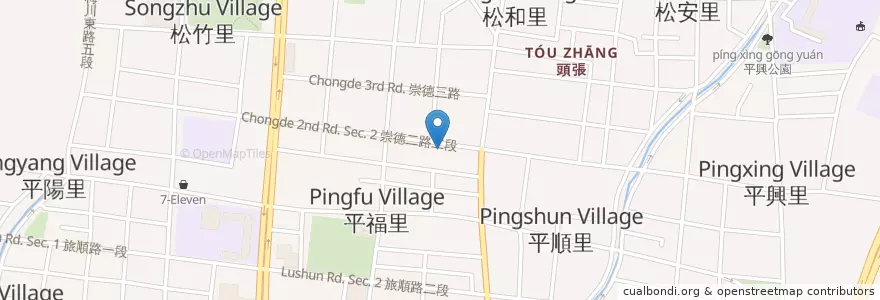 Mapa de ubicacion de 老半線爌肉飯 en 臺灣, 臺中市, 北屯區.