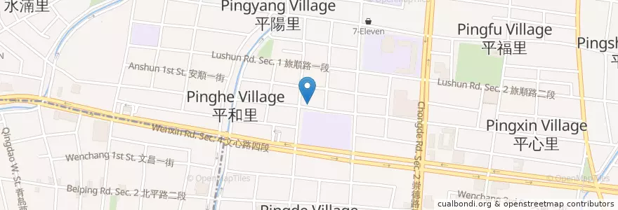 Mapa de ubicacion de 建達資優數學 en 타이완, 타이중 시, 베이툰 구.