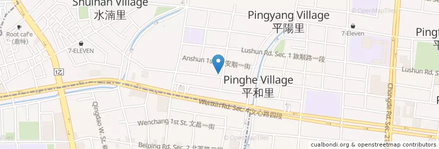 Mapa de ubicacion de 八方雲集 en 타이완, 타이중 시, 베이툰 구.