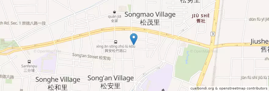 Mapa de ubicacion de 美爾美 en 타이완, 타이중 시, 베이툰 구.