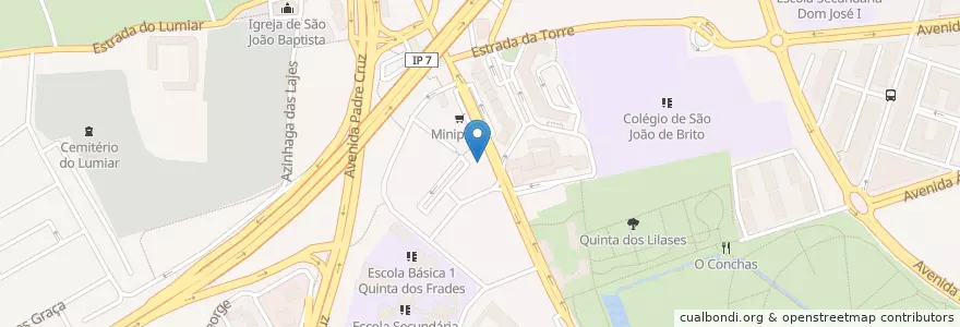 Mapa de ubicacion de Unidade de Cuidados de Saúde Personalizados do Lumiar en 포르투갈, Área Metropolitana De Lisboa, Lisboa, Grande Lisboa, 리스본, Lumiar.