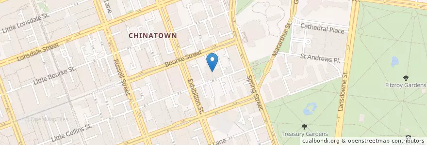 Mapa de ubicacion de Soi 38 en Avustralya, Victoria, City Of Melbourne.