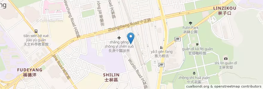 Mapa de ubicacion de Coffee and Couple en تایوان, 新北市, تایپه, 士林區.