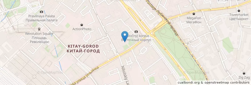 Mapa de ubicacion de Добрая аптека en Russia, Central Federal District, Moscow, Central Administrative Okrug, Tverskoy District.