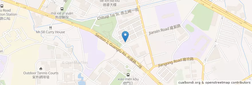 Mapa de ubicacion de 台越廚房 en 臺灣, 臺灣省, 新竹市, 東區.