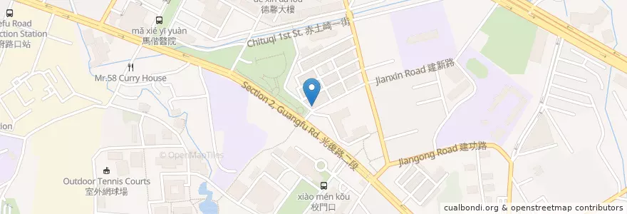 Mapa de ubicacion de 榮茂滷肉飯 en Tayvan, 臺灣省, Hsinchu, 東區.
