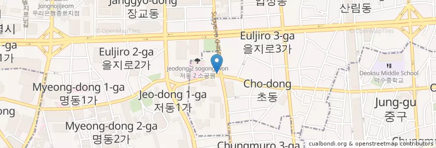 Mapa de ubicacion de 베트남생쌀국수 en Республика Корея, Сеул.