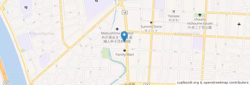 Mapa de ubicacion de 同愛会病院 en 일본, 도쿄도, 江戸川区.
