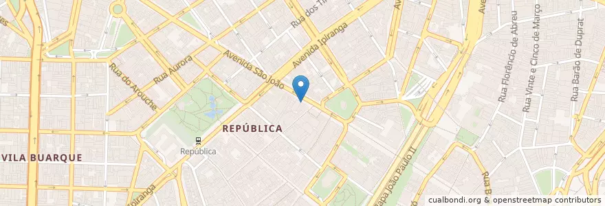 Mapa de ubicacion de Ponto de Táxi Terra da Garoa en Brazil, Southeast Region, São Paulo, Região Geográfica Intermediária De São Paulo, Região Metropolitana De São Paulo, Região Imediata De São Paulo, São Paulo.