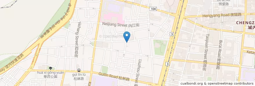 Mapa de ubicacion de 東京堡 en 臺灣, 新北市, 臺北市, 萬華區.