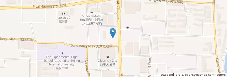 Mapa de ubicacion de ICBC en China, Pequim, Hebei, 西城区.