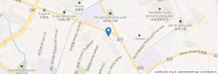 Mapa de ubicacion de 皇家吉利堡 en تایوان, 新北市, 新莊區.