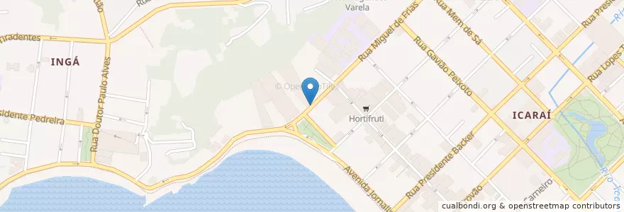 Mapa de ubicacion de Clínica Santa Beatriz Icaraí en Бразилия, Юго-Восточный Регион, Рио-Де-Жанейро, Região Geográfica Intermediária Do Rio De Janeiro, Região Metropolitana Do Rio De Janeiro, Região Geográfica Imediata Do Rio De Janeiro, Niterói.