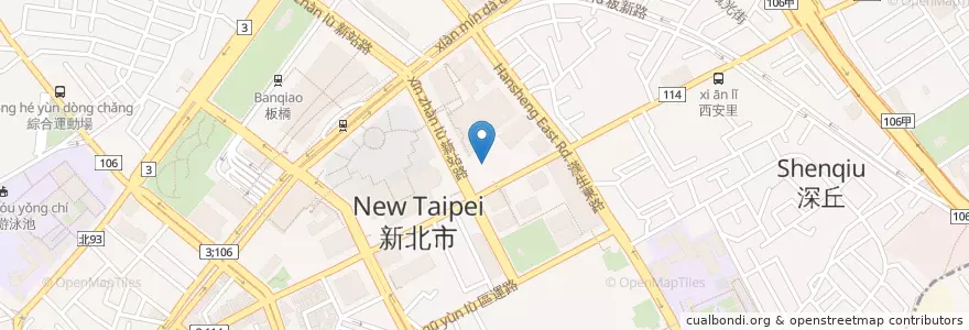 Mapa de ubicacion de 望月樓 en 타이완, 신베이 시, 반차오 구.