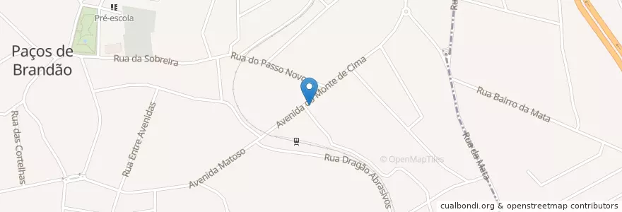 Mapa de ubicacion de Novo Engenho en 葡萄牙, Aveiro, 北部大區, Área Metropolitana Do Porto, Santa Maria Da Feira, Paços De Brandão.