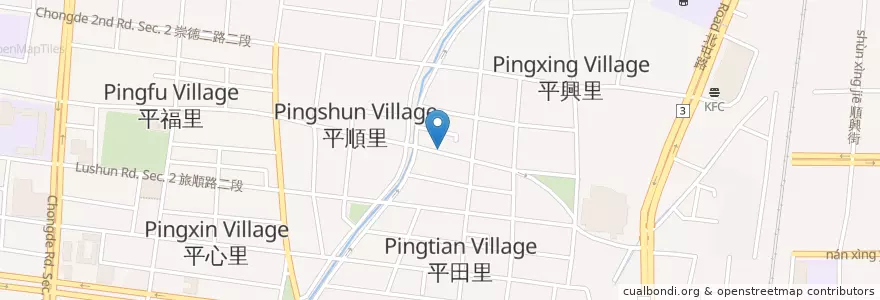 Mapa de ubicacion de 佐野拉麵 en Taiwan, Taichung, Distretto Di Beitun.