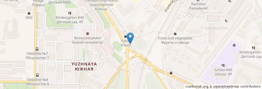 Mapa de ubicacion de Мистер PIZZA en Russie, District Fédéral Sibérien, Oblast De Tomsk, Томский Район, Городской Округ Томск.