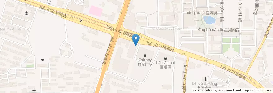 Mapa de ubicacion de KFC en الصين, خوبي, ووهان, 洪山区, 珞南街道.
