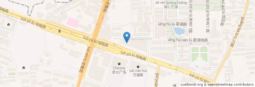 Mapa de ubicacion de Häagen-Dazs en China, Hubei, Wuhan, 洪山区, 珞南街道.
