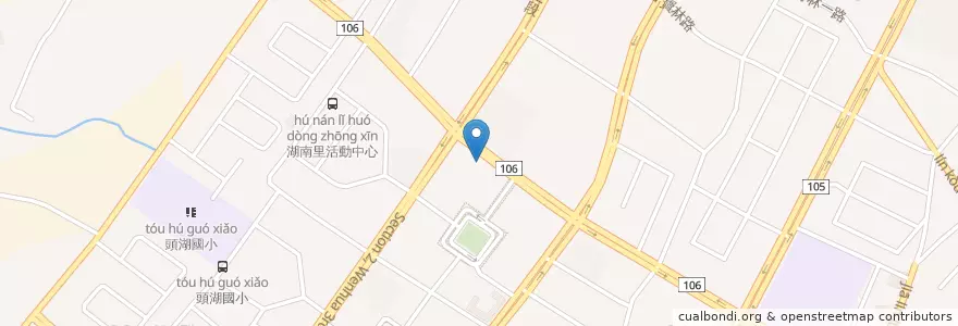 Mapa de ubicacion de 中國信託銀行 東林口分行 en تايوان, تايبيه الجديدة, 林口區.