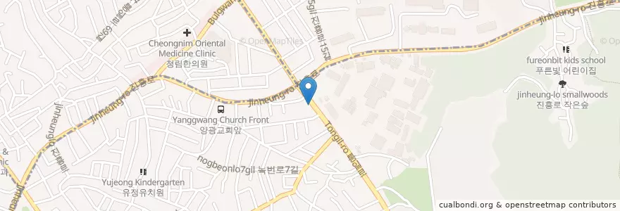 Mapa de ubicacion de 제임스딘 꼼장어 en 대한민국, 서울, 은평구.