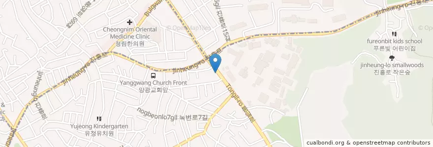 Mapa de ubicacion de 아즈텍 PC방 en Südkorea, Seoul, 은평구.