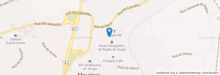 Mapa de ubicacion de Newspace poolbar en Portugal, Aveiro, Centro, Baixo Vouga, Águeda, Trofa, Segadães E Lamas Do Vouga.