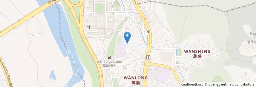 Mapa de ubicacion de 尋常生活 en Taiwan, 新北市, Taipei, 文山區.
