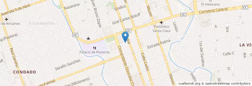 Mapa de ubicacion de CM 16-11 en 古巴, Villa Clara, Santa Clara, Ciudad De Santa Clara.