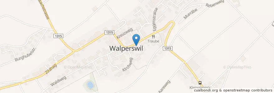 Mapa de ubicacion de Postagentur 3272 Walperswil en 瑞士, 伯尔尼, Verwaltungsregion Seeland, Verwaltungskreis Seeland, Walperswil.