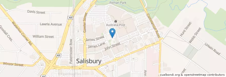 Mapa de ubicacion de Jim Dandy en 오스트레일리아, South Australia, Adelaide, City Of Salisbury.