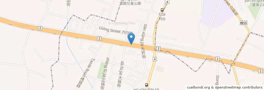Mapa de ubicacion de 正福社區活動中心 en 臺灣, 桃園市, 八德區.