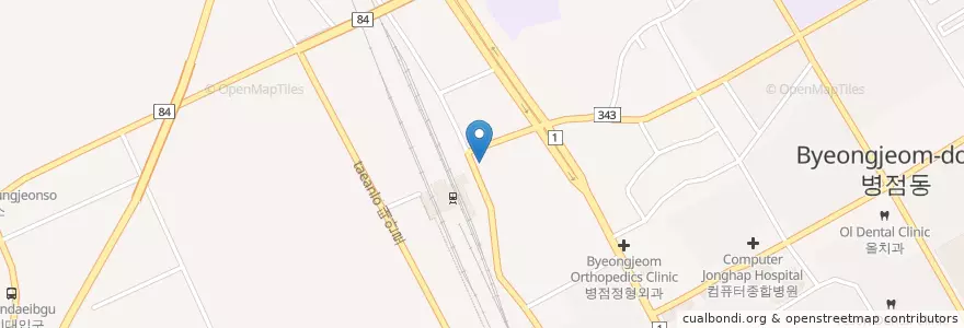 Mapa de ubicacion de A Twosome Place en 대한민국, 경기도, 화성시.