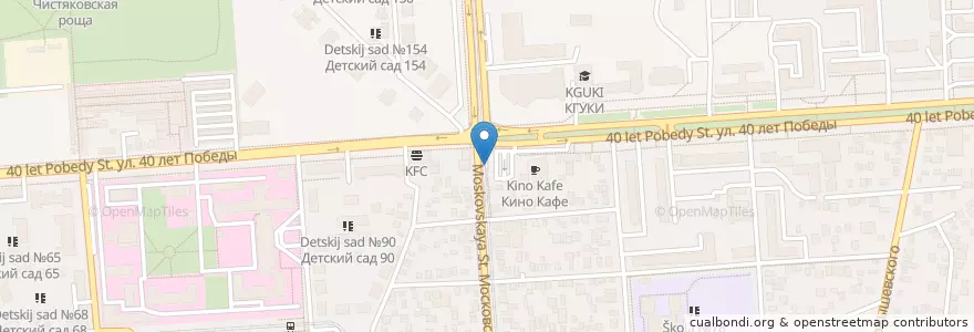 Mapa de ubicacion de Cofee Capuchin en Russia, South Federal District, Krasnodar Krai, Krasnodar Municipality.