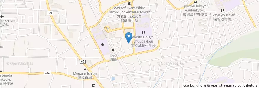 Mapa de ubicacion de しいの木保育園 en Jepun, 京都府, 城陽市.