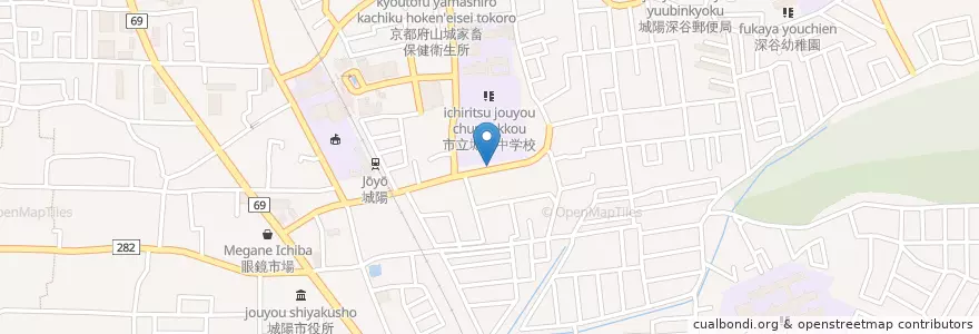 Mapa de ubicacion de カントリーロード en 일본, 교토부, 城陽市.