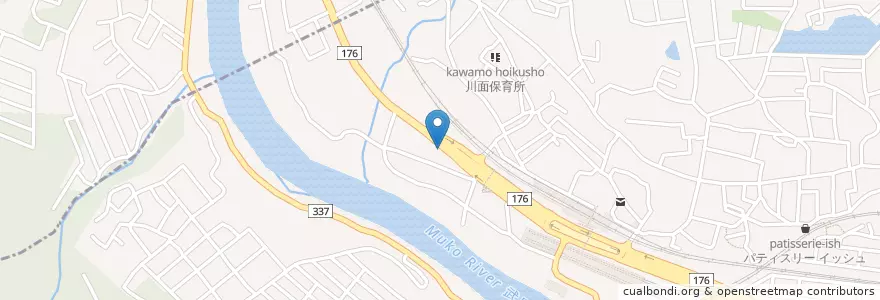 Mapa de ubicacion de ほっかほっか亭 宝塚栄町店 en اليابان, 兵庫県, 宝塚市.