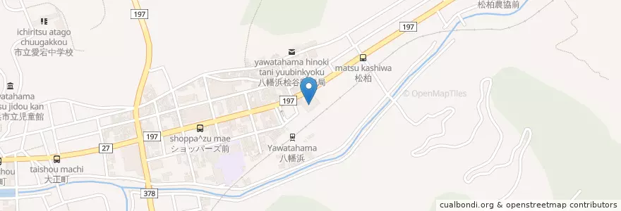 Mapa de ubicacion de JAにしうわ en Japonya, 愛媛県, 八幡浜市.