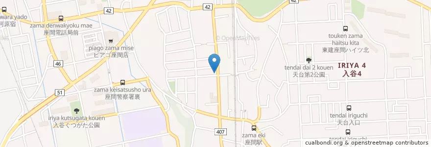 Mapa de ubicacion de 日本基督教団 座間集会所 en 일본, 가나가와현, 座間市.