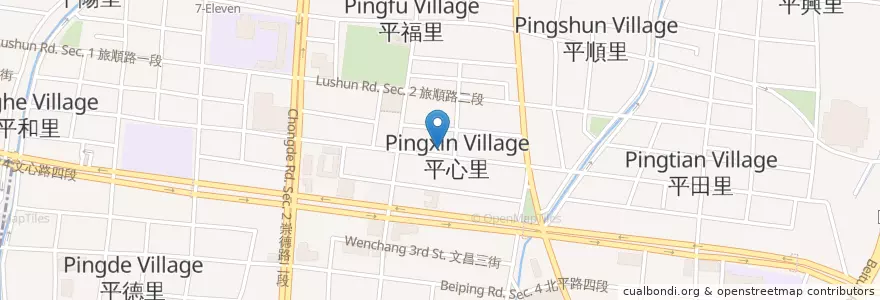 Mapa de ubicacion de 來我家吧 en تایوان, تایچونگ, 北屯區.