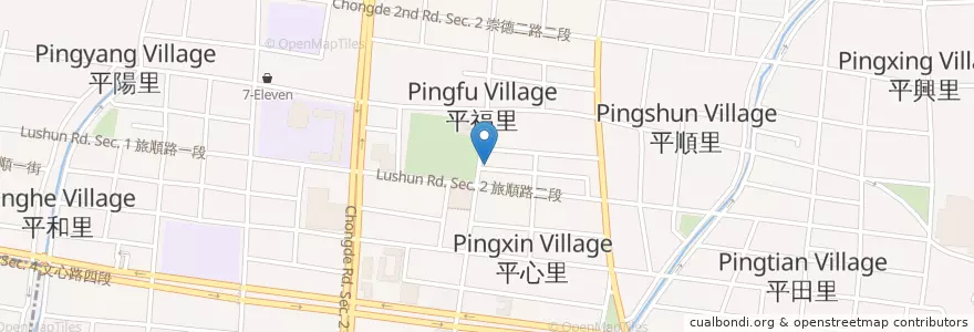 Mapa de ubicacion de 品嘉茶餐廳 en تايوان, تاي شانغ, 北屯區.