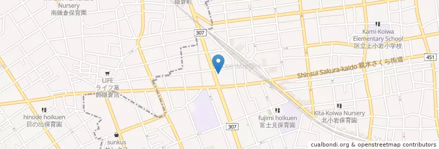 Mapa de ubicacion de はなの舞 en 日本, 東京都.