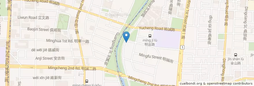 Mapa de ubicacion de 春水堂河堤店 en Taïwan, Kaohsiung, 三民區, 左營區.