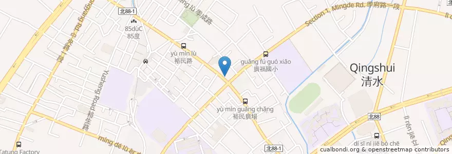 Mapa de ubicacion de 吉野家 en Taïwan, Nouveau Taipei, 土城區.