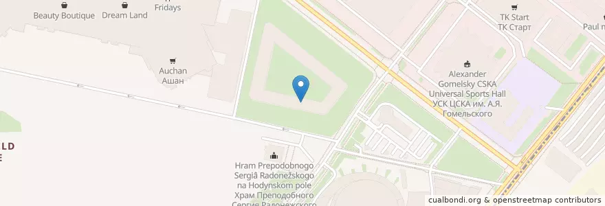 Mapa de ubicacion de Сбербанк en Rusland, Centraal Federaal District, Moskou, Северный Административный Округ, Хорошёвский Район.