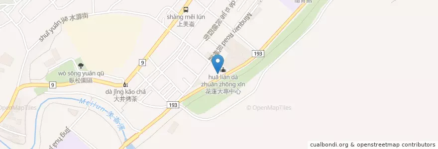 Mapa de ubicacion de Yulexincun en 臺灣, 臺灣省, 花蓮縣, 花蓮市.