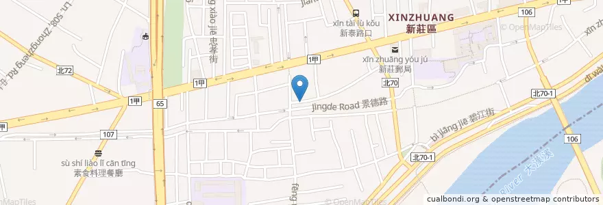 Mapa de ubicacion de 素心坊 en Тайвань, Новый Тайбэй, 新莊區.