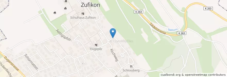 Mapa de ubicacion de Alti Milchi Bibliothek en Zwitserland, Aargau, Bezirk Bremgarten, Zufikon.