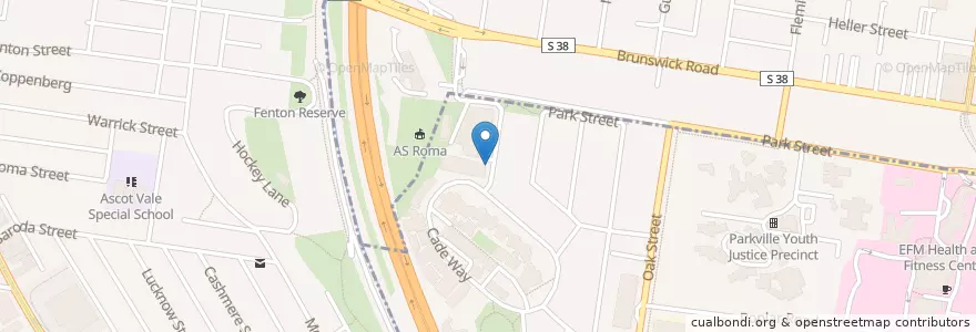 Mapa de ubicacion de Corner Internet Cafe en Australia, Victoria, City Of Moreland, City Of Melbourne.