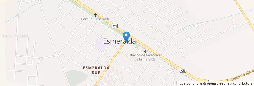 Mapa de ubicacion de Oficina Correos Esmeralda en Cuba, Camagüey, Esmeralda, Pueblo De Esmeralda.